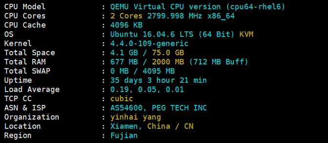  Japanese VPS configuration information