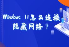 如何在Windows 11中连接隐藏的Wi-Fi网络?详细步骤解析-便宜VPS测评